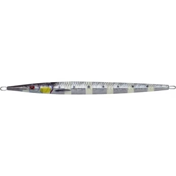 Блесна SAVAGE GEAR 3D Needle Jig 19см 80г sinking glow zebra PHP