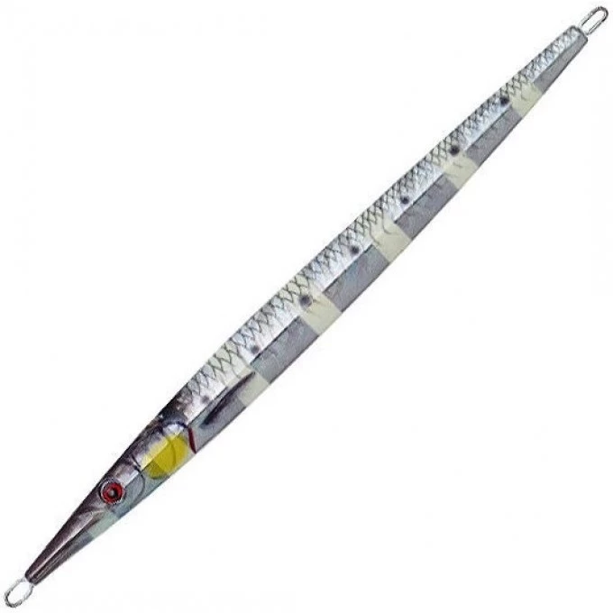 Блесна SAVAGE GEAR 3D Needle Jig 20см 100г sinking glow zebra PHP 63976
