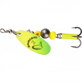 Блесна SAVAGE GEAR Caviar Spinner #2 6g 07-Fluo Yellow / Chartreuse