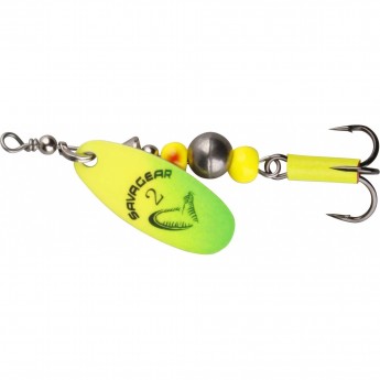 Блесна SAVAGE GEAR Caviar Spinner #4 14g 07-Yellow / Chartreuse