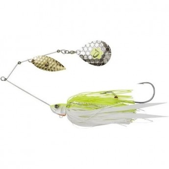 Блесна SAVAGE GEAR Da'Bush Spinnerbait 14см 21г Sinking Yellow White Silver