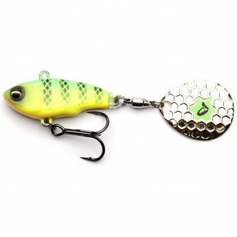 Блесна SAVAGE GEAR Fat Tail Spin 8cm 24g Sinking Firetiger
