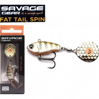 Блесна SAVAGE GEAR Fat Tail Spin 8cm 24g Sinking Perch