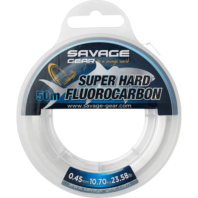 Флюорокарбон SAVAGE GEAR SUPER HARD FLUORO CARBON 50м 0,60мм 74492 Флюорокарбон SAVAGE GEAR SUPER HARD FLUORO CARBON 50м 0,60мм 74492