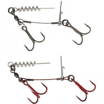 Оснастка SAVAGE GEAR Carbon49 Corkscrew Stinger 2x#3/0 31kg 2pcs