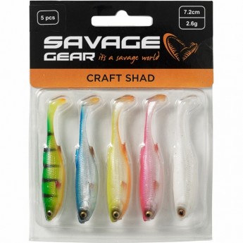 Приманка SAVAGE GEAR Craft Shad 10cm 6g Dark Water Mix 5pcs
