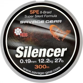 Шнур SAVAGE GEAR HD8 Silencer Braid 120m 0.09mm 10lbs 4.7kg Green