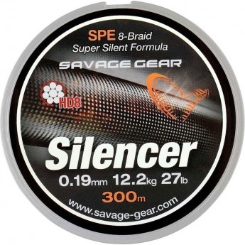 Шнур SAVAGE GEAR HD8 Silencer Braid 120m 0.15mm 20lbs 9kg Green