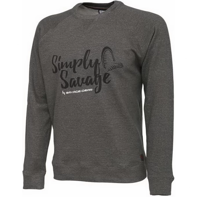 Свитер SAVAGE GEAR Simply Savage Sweater Melange Grey XL 59141 Свитер SAVAGE GEAR Simply Savage Sweater Melange Grey XL 59141