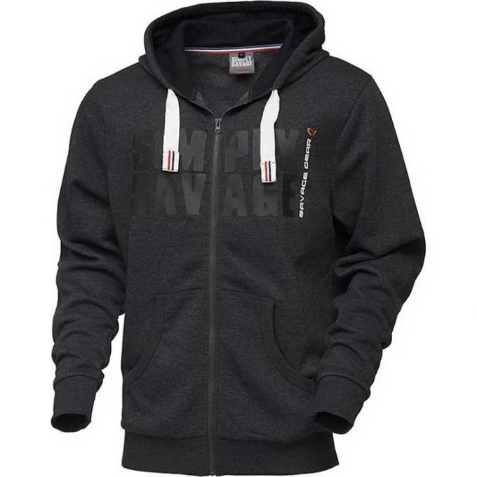 Толстовка SAVAGE GEAR Simply Savage Raw Zip Hoodie XL 62303 Толстовка SAVAGE GEAR Simply Savage Raw Zip Hoodie XL 62303