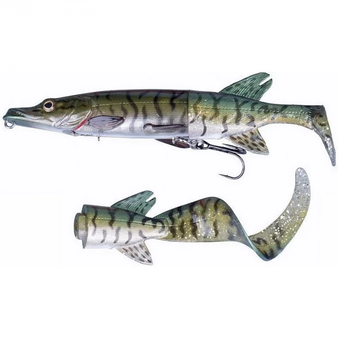 Воблер SAVAGE GEAR 3D Hybrid Pike 25cm 130g SS 07-Green Silver Pike 50235 Воблер SAVAGE GEAR 3D Hybrid Pike 25cm 130g SS 07-Green Silver Pike 50235