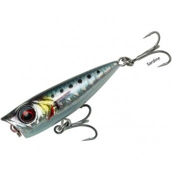 Воблер SAVAGE GEAR 3D Minnow Popper 4.3cm 4g F Sardine PHP