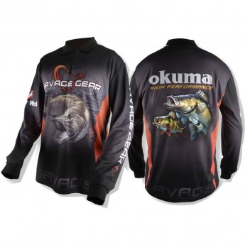 Футболка SAVAGE GEAR TJ Pike/Zander/Perch Black XL 50826